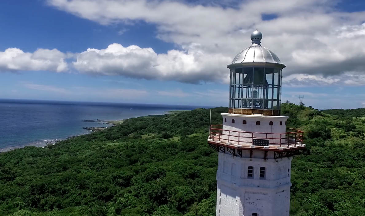 Cape bojeador lighthouse in burgos ilocos norte philippines